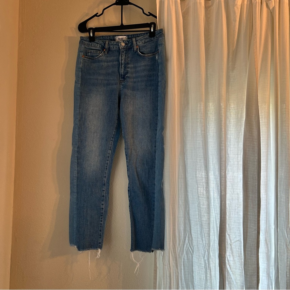 PAIGE Cindy Alette High Rise Straight Jeans Size 30